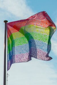 To celebrate Pride London, Heathrow has commissioned a unique interpretation of the iconic rainbow flag, created entirely by 6,000 international passengers’ kisses. Each passenger placed their own individual kiss onto the crowd-sourced artwork, to show their own support for LGBT+ rights.