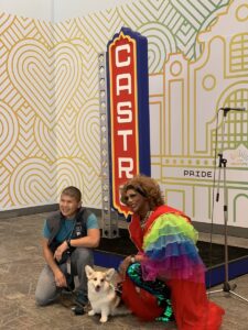 Fun photo op at SFO Airport: Castro Theatre