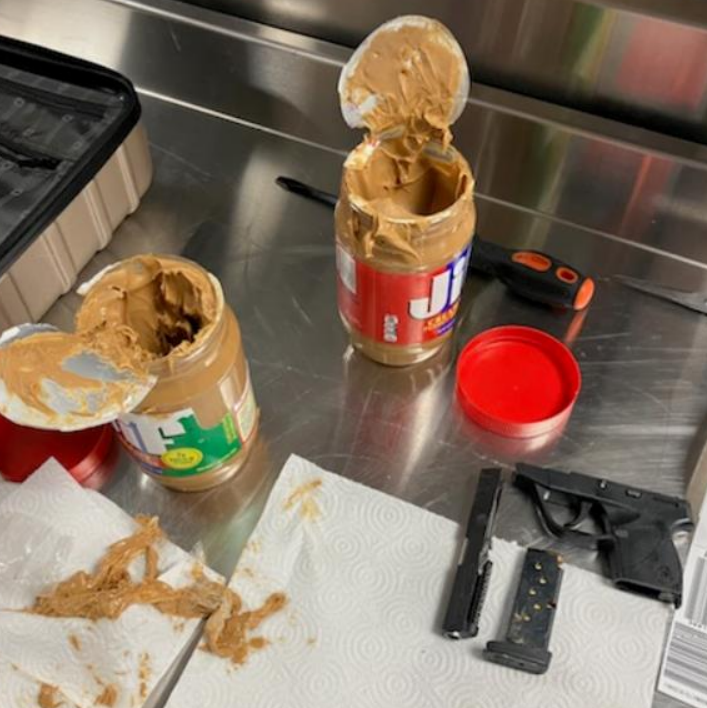 Weapons in Peanut Butter & Inside a Uncooked Rooster: TSA’s Prime 10 Catches from 2022
