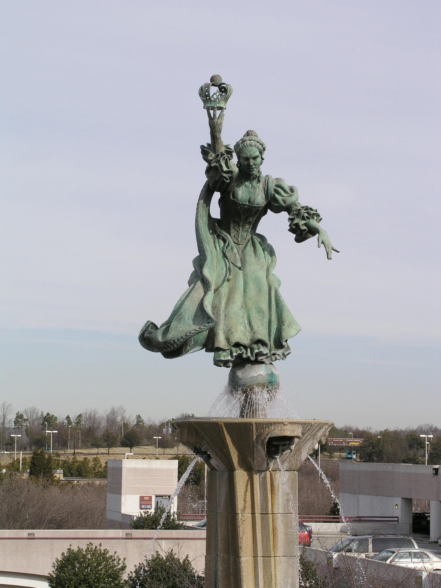 Queen Charlotte returns to Charlotte Douglas Int'l AIrport Stuck at