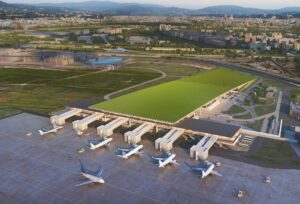 An airport with a rooftop vineyard? Yes, please.