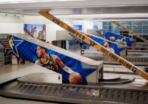 More about that basketball court at IND Airport