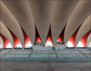 Images in concrete at Miami Int’l Airport
