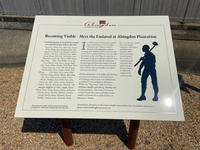 Reagan National Airport (DCA) adds the story of Abingdon plantation’s enslaved people