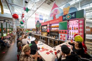 Visit Santa’s Layover Lounge at Denver Int’l Airport