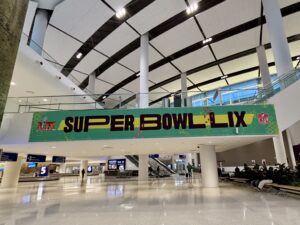 Fresh airport amenities. And Super Bowl plans.