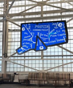 Amelia Earhart + pizza-inspired art + a snazzy new checkpoint