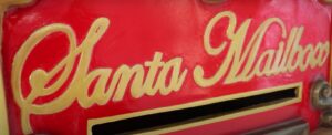 Leave your letter to Santa at the airport post box