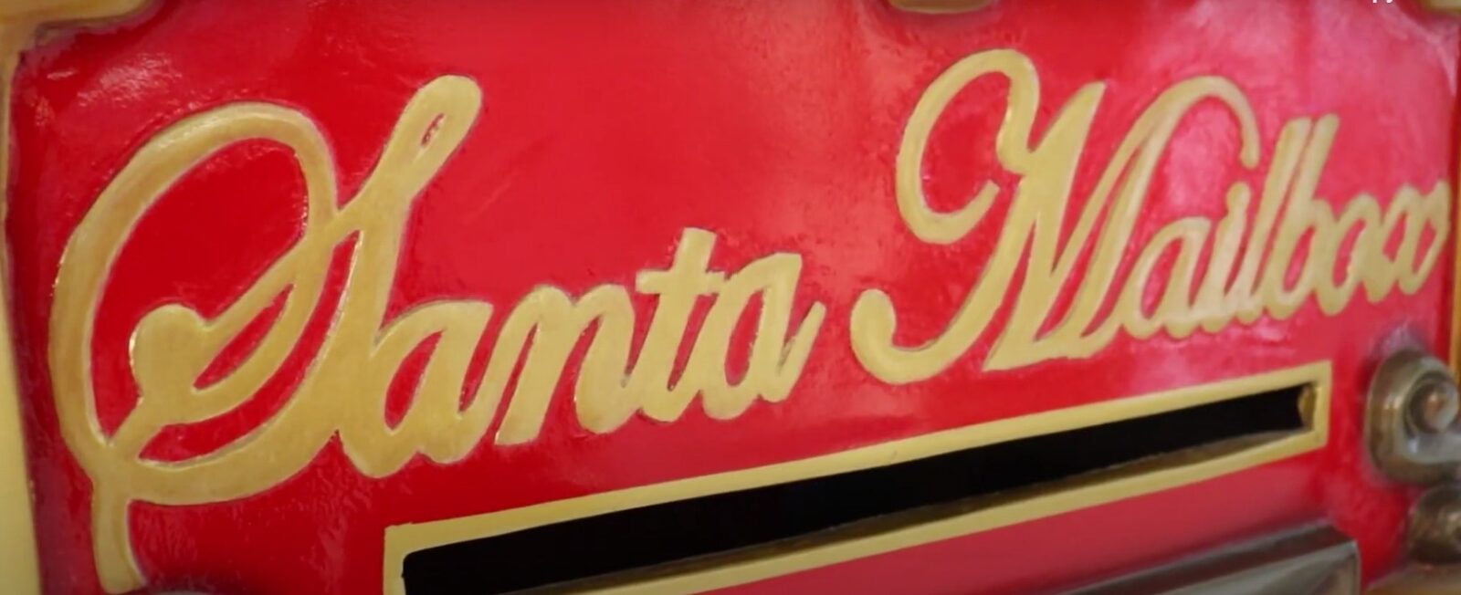 Leave your letter to Santa at the airport post box