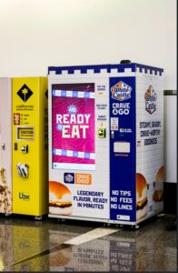 New vending machines at BOS Logan dispense White Castle sliders, cheesecake & pizza