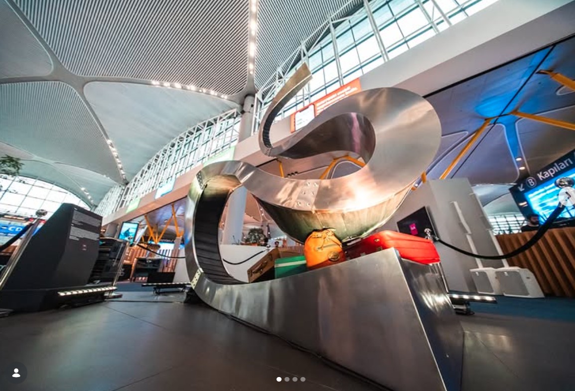 Art inspired by forgotten items at Istanbul Airport