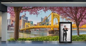 How to hear hologram music at PIT Airport