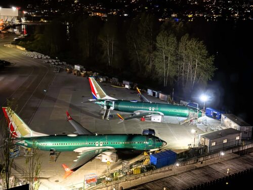 A room with an airplane factory view