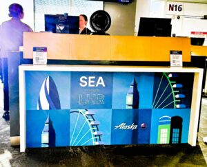 Alaska Airlines now flies between Seattle and London