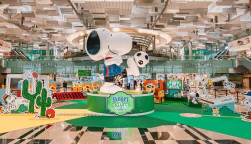Snoopy & pals spending the summer at Singapore’s Changi Airport